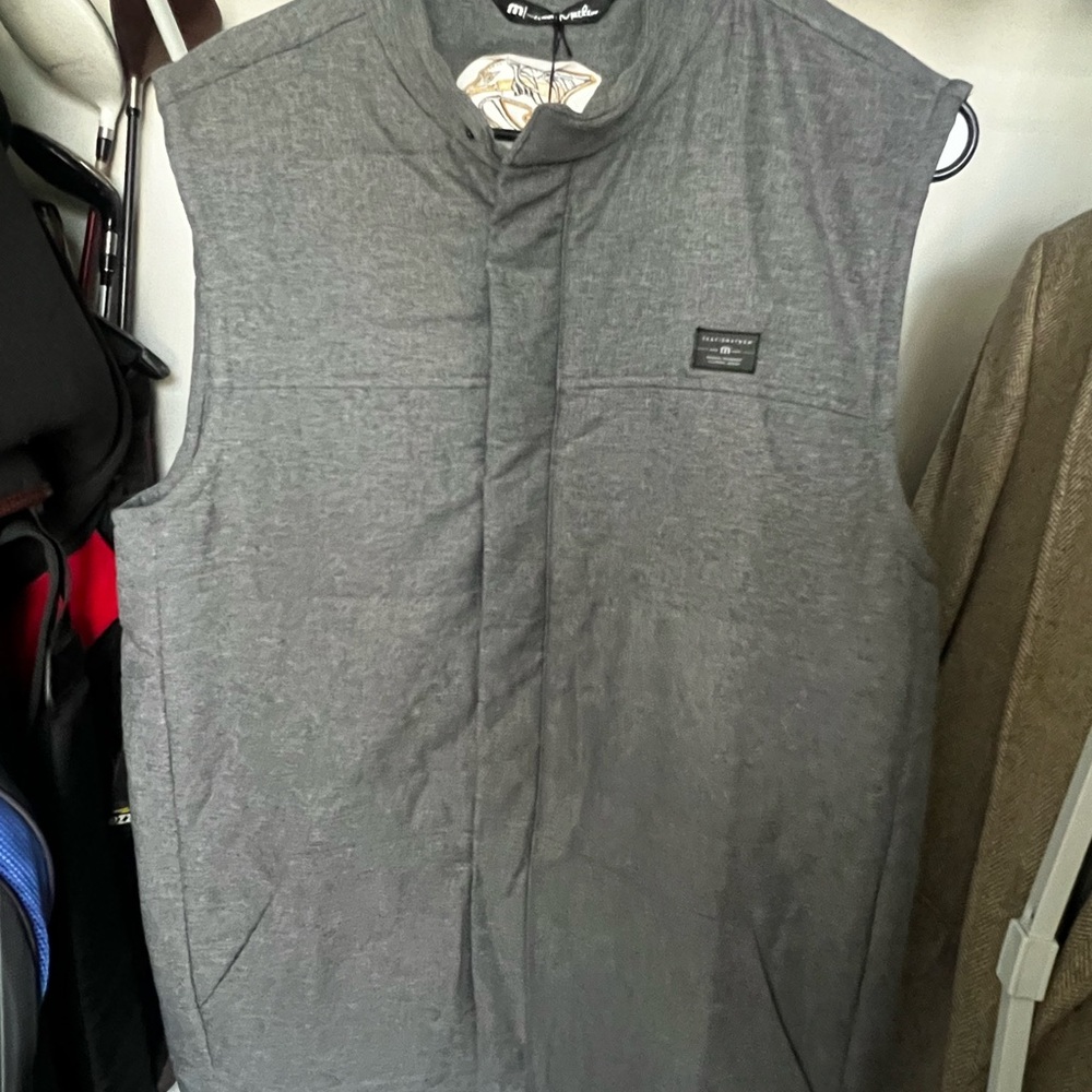 Men's Travis Mathew Nashville Predators Heated Negotiations Gray Vest Medium NEW